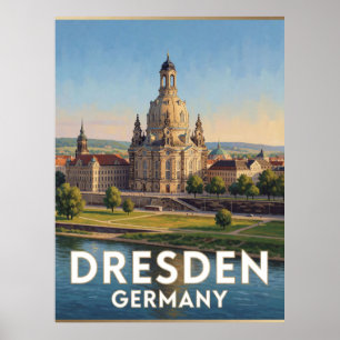 Dresden Germany Baroque Landmark View Poster