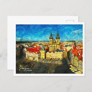Dresden Germany Beautiful Oil Paint Landscape Postcard