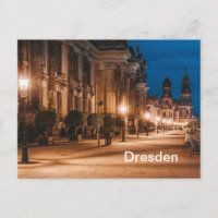 Dresden, Germany Night Time Street View