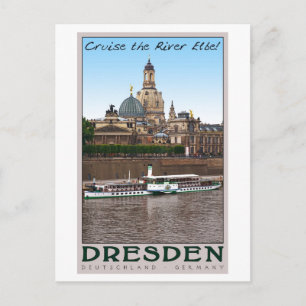 Dresden - On the Elbe Postcard