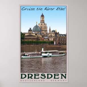 Dresden - On the Elbe Poster