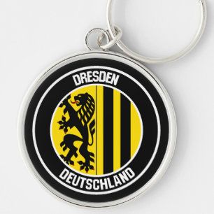 Dresden Round Emblem Key Ring