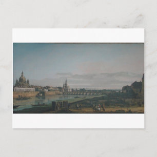 Dresden seen from right bank of the Elbe Postcard