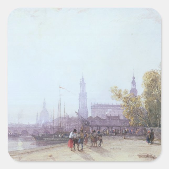 Dresden Square Sticker (Front)