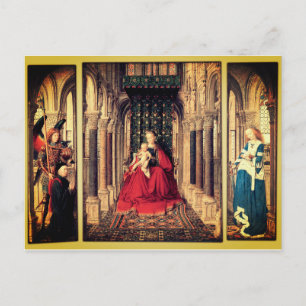 Dresden Triptych (by Jan van Eyck, 1437) Postcard