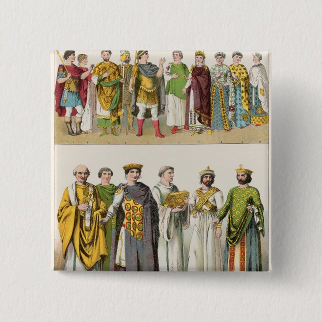 Dress at the Byzantine Court 15 Cm Square Badge (Front)