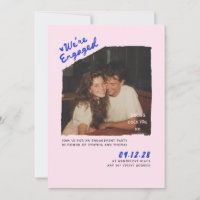 Dress Cocktail Handwritten Engagement Party Photo