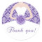 Dress Damask Gift Favour Label Sticker