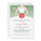 Dress Invitation Winter Red Green Bridal Shower