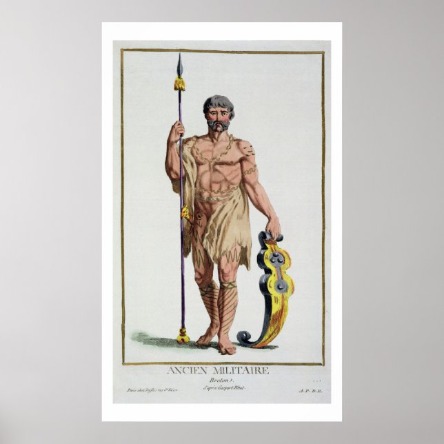 Dress of a Breton Warrior from 'Receuil des Estamp Poster (Front)