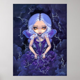 Dress of Storms ART PRINT Gothic Fairy