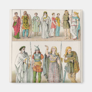 Dress of the Britons, Gauls and Germans Magnet