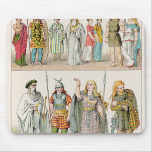 Dress of the Britons, Gauls and Germans Mouse Pad