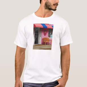 Dress Shop With Orange and Blue Awning T-Shirt