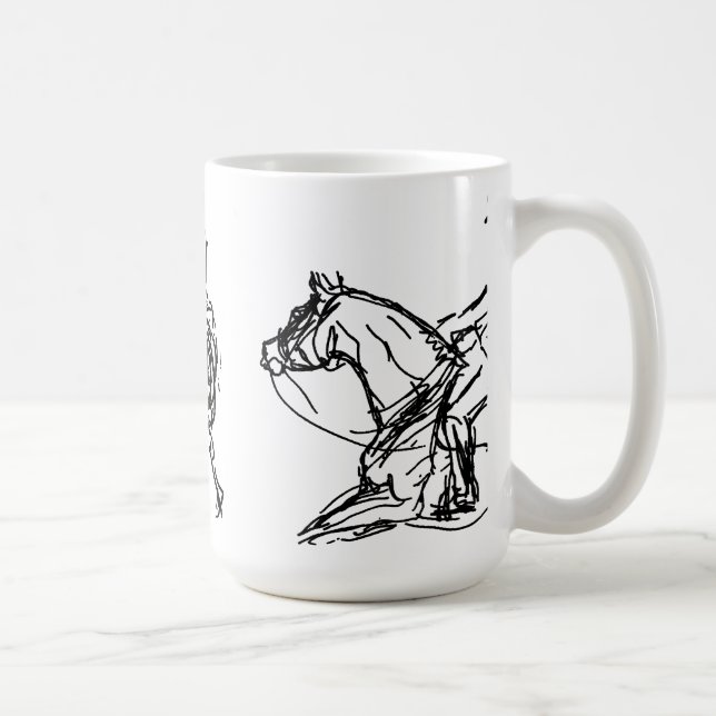 Dressage 3 Sketchs 2 Mug (Right)