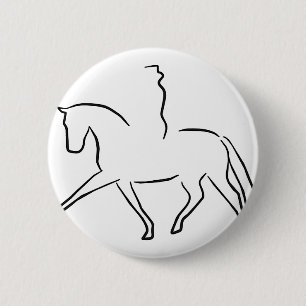 dressage 6 cm round badge