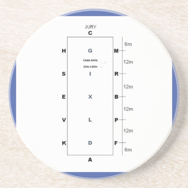  dressage arena  coaster (Front)