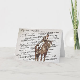 DRESSAGE ARENA Greeting Card