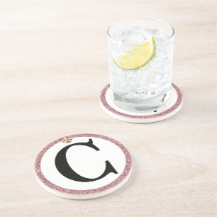 DRESSAGE  ARENA LETTER WITH ROSES COASTER