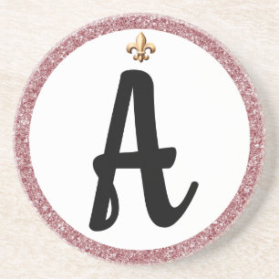 DRESSAGE  ARENA LETTER WITH ROSES COASTER