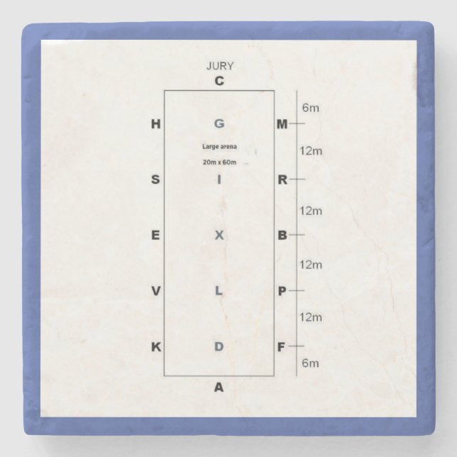  dressage arena  stone coaster (Front)