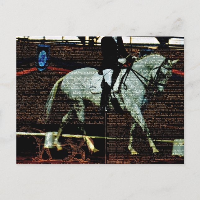 Dressage Art Postcard (Front)