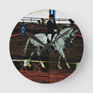 Dressage Art Round Clock