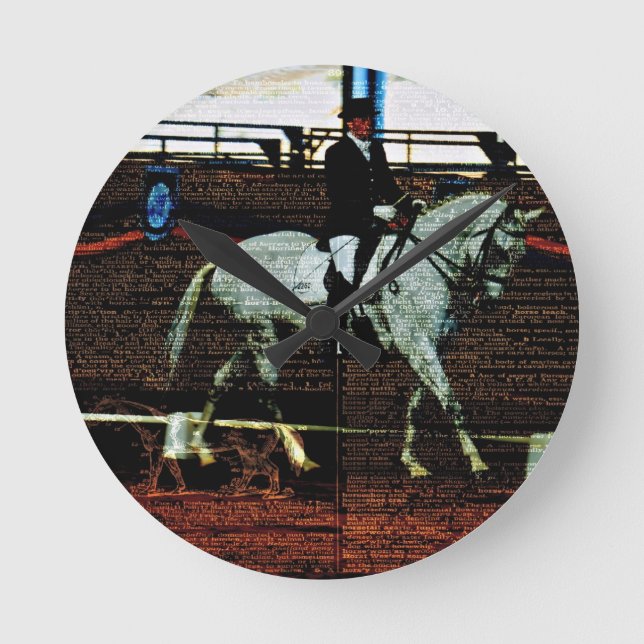 Dressage Art Round Clock (Front)