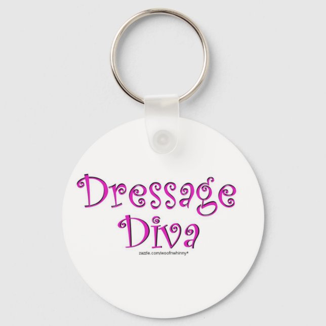 Dressage Diva Key Ring (Front)