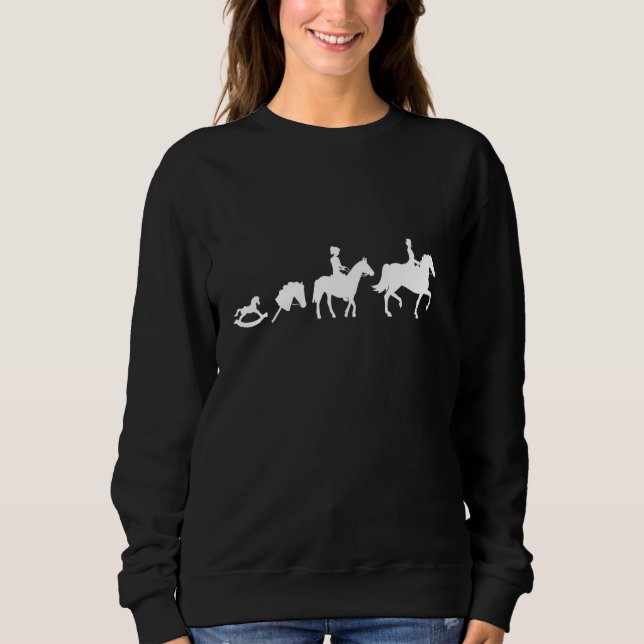 Dressage Equestrian Horse Evolution Sweatshirt (Front)