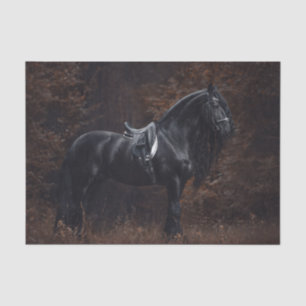 Dressage Friesian Stallion Tissue Paper
