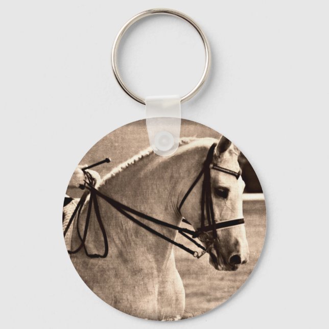 Dressage Grunge Key Ring (Front)