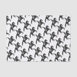 Dressage Horse and Rider Mosaic Design Tissue Paper