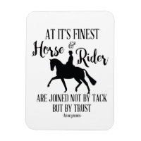 Dressage Horse and Rider Quote Magnet