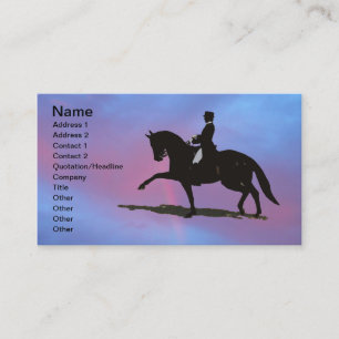 Dressage Horse Business Card