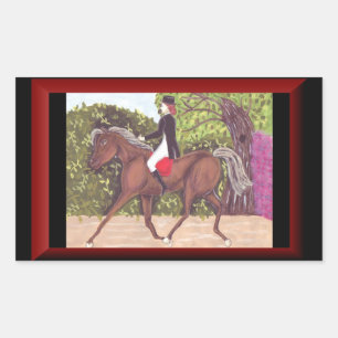 Dressage Horse English style riding sticker