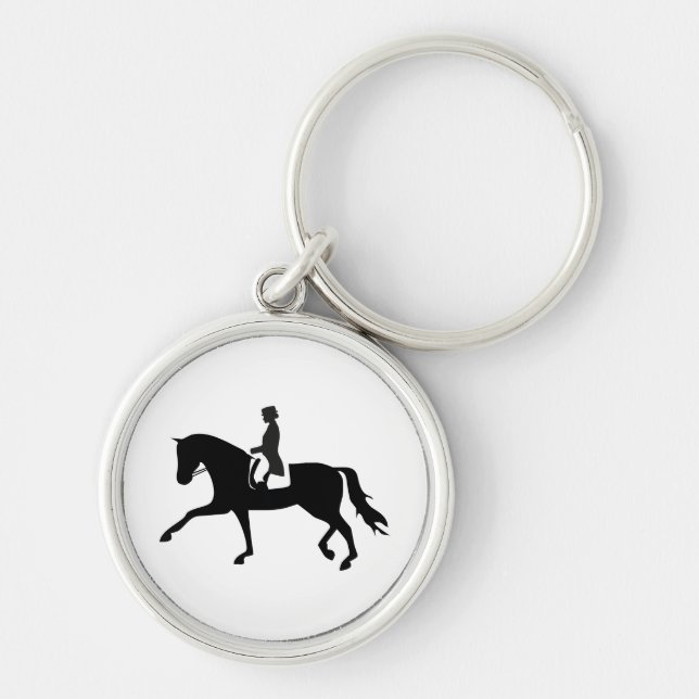Dressage Horse Key Ring (Front)