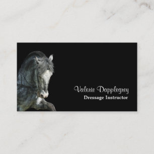 Dressage horse photo business card