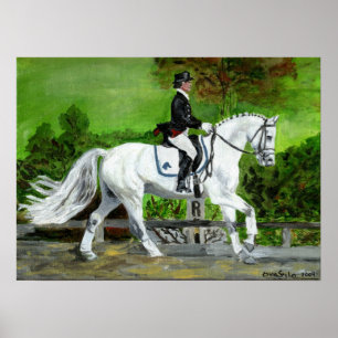 Dressage Horse Portrait I Poster