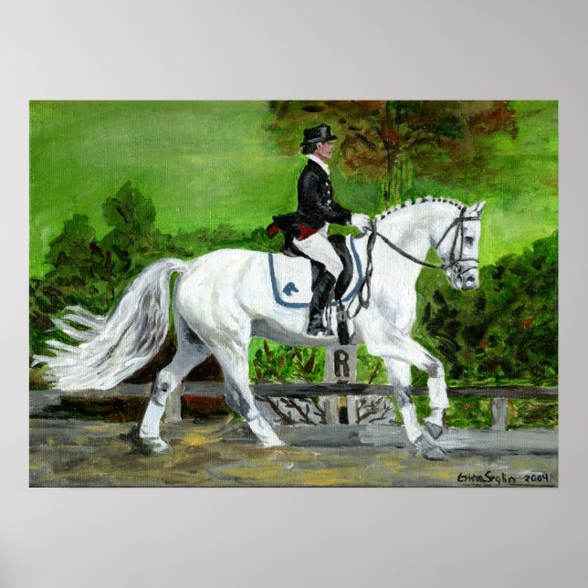 Dressage Horse Portrait I Poster (Front)