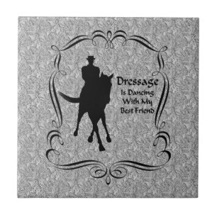Dressage Horse Rider Dancing Tile