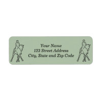 Dressage Horse & Rider - Half Pass