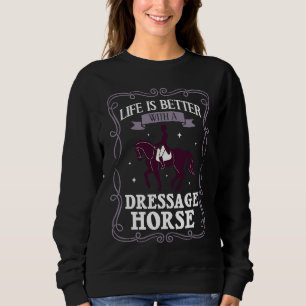 Dressage Horse Riding Training Arena Competitor Sweatshirt