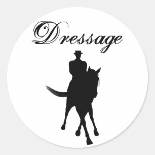 Dressage Horse Silhouette Sticker