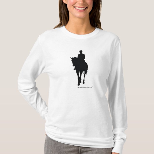 Dressage Horse Silhouette T-Shirt (Front)
