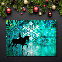 Dressage Horse Snowflake Reflections Christmas