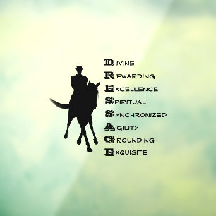 Dressage Is Horse And Rider Silhouette