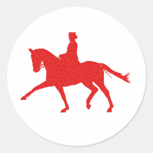 Dressage Lover Classic Round Sticker