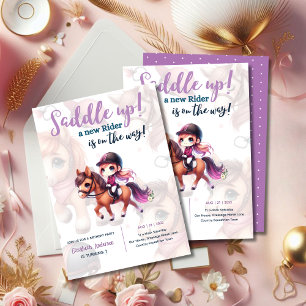 Dressage Rider Horse Girl Birthday Party Invitation