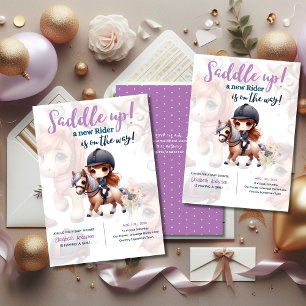 Dressage Rider Horse Girl Birthday Party Invitation